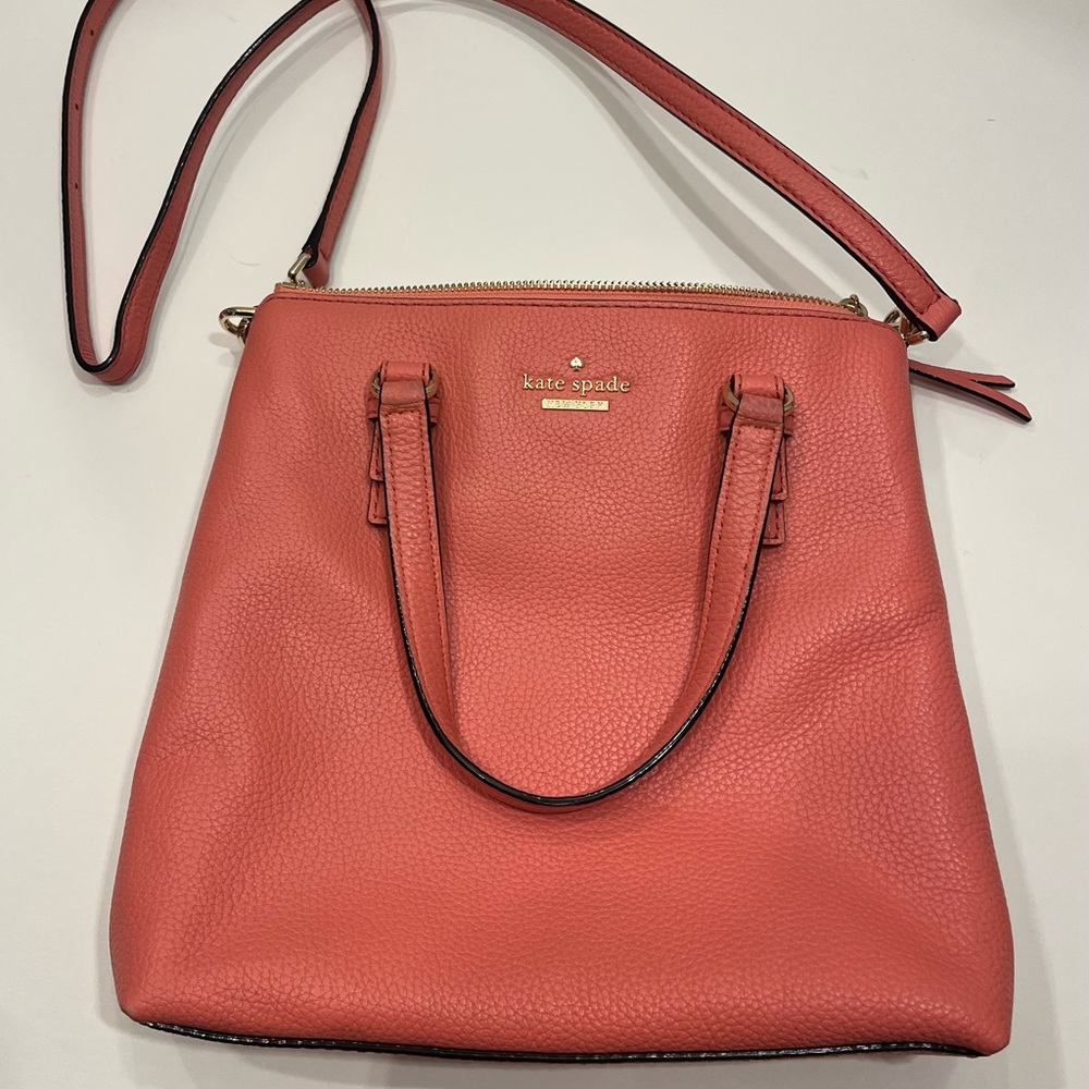 Coral/pink Kate Spade crossbody